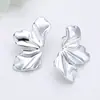 Pendientes de Temperamento de Moda Retro Ins Simples Transfronterizos Europeos y Americanos Personalidad Nicho Diseño Único Forma Irregular Pendientes para Mujer