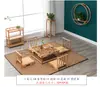 Mesa Quadrada Pequena de Tatami, Mesinha de Centro Pequena Estilo Japonês, Mesa para Varanda de Casa e Janela Saliente, Mesa Baixa Estilo Zen, Mesa Quadrada para Chá, Mesa Kang