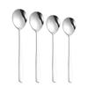 Colher Longa Estilo Coreano em Aço Inoxidável 304, Colher Espessa Anti-Escaldante, Colher de Arroz Universal para Adultos, Atacado de Louças para Casa e Hotel