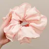 Scrunchie lenço quadrado estilo pastoral francês para meninas e crianças, elástico de cabelo doce com laço para coques, acessório de cabelo