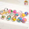 Cuentas Pintadas a Mano, Lindas Cuentas de Cadena para Celular DIY Chapadas Multicolor, Mapache de Dibujos Animados con Goteo de Aceite, Corazón, Cachorro, Cuentas de Flor