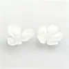 Material ABS Concha de Imitación Pétalos de Magnolia Blancos 4 Pétalos Ramo Pasador Accesorios para Joyería DIY Material ABS Perla
