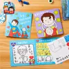 Evento del Día del Padre Regalo Tarjeta de Felicitación Hecha a Mano DIY Paquete de Materiales de Producción para Niños Arte y Pintura de Jardín de Infancia