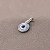 Plata de ley S925 hebilla de seguridad de seis palabras colgante artesanía vintage DIY pulsera de cuerda trenzada hecha a mano colgante de plata