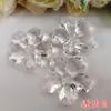 Acrílico Transparente 28mm Flor de Ciruelo Cuentas Sueltas DIY Joyería Artesanal con Cuentas Flor para Zapatos Lámpara Decoración Accesorios Árbol de la Fortuna Material