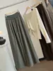 Pantalones Anchos Casuales Estilo Coreano para Mujer Otoño Invierno Nuevo Estilo Perezoso Caída Cintura Alta Cordón Holgado Versátil Adelgazantes Pantalones Largos