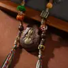 Colgante de Caja Zaki Lam Gau Estilo Xizang con Cuentas Dzi y Hueso de Camello, Hecho a Mano en Estilo Xizang y Estilo Étnico