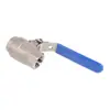 Válvula de Bola Roke Transfronteriza Más Vendida de Acero Inoxidable Resistente a la Corrosión Diseño de Doble Flujo de Paso Completo Dos Piezas Forjadas Rosca Interna