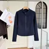 ¡Top ajustado estilo LU! ¡Forro polar de doble cara! Top/Chaqueta de exportación para otoño e invierno, adelgazante, cálido y versátil con cuello alto para mujer