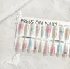 Unhas Usáveis Semi-Acabadas Estilo Dinastia Tang na Cor Pêssego, Fofas e Delicadas, Estilo Antigo, Novo Estilo Chinês, Peças de Unha Pré-Fabricadas em Formato de Estrela