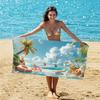 [Millones en Stock] Toalla de Playa de Secado Rápido Amazon, Toalla de Baño Absorbente de Terciopelo de Doble Cara, Toalla Impresa de Doble Cara que No Suelta Pelusa