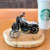 Decoración de modelo de motocicleta de aleación de retroceso mini juguete de carreras transfronterizo llavero colgante máquina de garras regalo venta al por mayor
