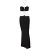 Vestido de Verano 2026 de Venta Caliente Europeo y Americano con Cadena Metálica, Cuello Halter, Sin Tirantes, Hueco, Ropa para Mujer de Comercio Exterior, Venta al por Mayor en Amazon
