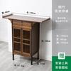 Mesa para Recibidor Moderno Simple de Pared de Madera Maciza con Vitrina y Vista Lateral Estante Zen de Almacenamiento Estrecho Consola Chinoiserie Nueva