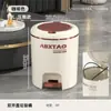 Bote de Basura de Alta Gama para el Hogar con Pedal de Presión, Diseño de Doble Apertura, Cubos Dobles Interno y Externo, Apertura y Cierre Silenciosos, Bote de Basura Multifuncional