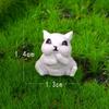 Simulação de bolso de animais brinquedos mini acessórios para animais presentes práticos artesanato de resina micro paisagem pequenos ornamentos