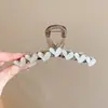 Pinza de Garra de Acrílico Estilo Coreano para Mujer 2025 Nuevo Tamaño Grande para Cabello Grueso, Pinza de Tiburón de Gama Alta para la Parte Posterior de la Cabeza