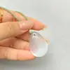Pingente de Pedra Olho de Gato Gota d'Água Jade para Homens e Mulheres, Colar com Pingente de Gota d'Água da Moda, Produto Popular em Alta, Atacado do Fabricante