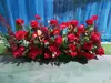 Adereços de Casamento, Arranjos de Flores, Flores de Seda para Passarela, Decoração de Espaço, Tiras Decorativas de Flores para Casamento, Rosas Artificiais, Flores de Rosa