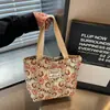 Bolso de Hombro Individual Floral de Gran Capacidad para Mujer 2026 Nuevo Estilo Retro Moda Bolso de Compras Bolso de Mano Estilo Artístico ins