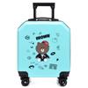 Malas de viagem com rodinhas universais personalizadas para presentes infantis, mala de viagem de 18 polegadas fosca silenciosa para meninos e meninas, mala de bebê