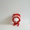 Touca de Bebê Outono Inverno Menina Chapéu de Tricô Estiloso Bebê Estilo Princesa Chapéu de Lã Chapéu de Inverno para Exterior Proteção de Orelha