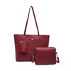 Bolso Tote Simple de Gran Capacidad Estilo Coreano 2025 Primavera Nueva Moda Bolso de Mano para Viaje Bolso de Hombro Tres Piezas Textivo