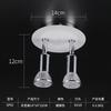 Foco LED GU10 redondo transfronterizo acrílico, decorativo, de techo, de montaje abierto, regulable, con espejo frontal, lámpara de pared de 6 W