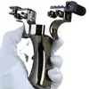 Slingshot lenda fio duplo grande suporte cabeça resina sem costura punho laser liso elástico acessórios estilingue fábrica atacado