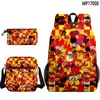 Producto de Juego Transfronterizo 3D Nuevo Set de Tres Piezas Forsaken Gubby de Mochila Escolar Estampada, Estuche y Bolso de Hombro