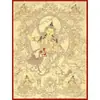 Thangka Pintura Suspensa Dourada Homem Sábio Bodhisattva Manjushri Desenho a Linha Pintura a Óleo Digital Colorir DIY Presente Pintado à Mão Pintura a Óleo De Zhu