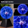 Magia Mágica 5 pulgadas Esferas Cable Blu-Ray Alimentación Ion Lámpara de Bola de Plasma Luminosa Luz de Noche Mágica de Escritorio