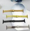 Pulseira de Relógio de Aço Inoxidável 14mm Cintura Pequena Adequada para Apple Iwatch910Se Pulseira de Relógio de Metal Brilhante