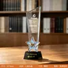 Compañía de Trofeos de Cristal Personalizados Celebración de Reunión Anual Baile de Empleados Competencia Campeón Medalla de Premio Ceremonia de Regalo Colores Deslumbrantes