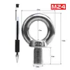 Porca com olhal em aço inoxidável 304, tipo parafuso com olhal circular, porca de alta resistência M3 4 5 6 810 apertada manualmente