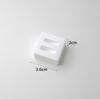 Suporte de Exibição de Joias de Gesso Branco Geométrico Simples Base de Pedra para Exibição de Joias Suporte para Colar Brinco Adereços de Fotografia