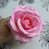 Cabeza de Rosa de Anna 11cm Tela de Seda Flor Artificial Arreglo de Boda Pasador Flores Artesanales Corona Flor Artificial