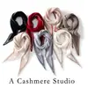 Cachecol de tricô de cashmere listrado para outono e inverno, unissex, quente, estiloso, com design em blocos de cor, também disponível como cachecol triangular