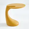 Mesa Auxiliar Pequeña Creativa Nórdica, Mesa de Esquina Simple Moderna, Mesa Pequeña para Sofá de Sala de Estar, Mesa de Café de Forma Irregular, Mesa de Noche Única