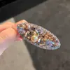Estilo Coreano Exquisito Clip de Pato con Pedrería y Perlas Clip para Mechones Laterales Clip para el Cabello Versátil de Alta Gama Exquisito Accesorios para el Cabello
