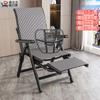 Silla Reclinable de Verano y Otoño Plegable para Descanso de Almuerzo Respaldo Sólido Silla Plegable Cama para Siesta para Ancianos Silla Reclinable con Capacidad de Carga
