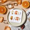 Sp-307 Patrón Naranja 10 Piezas Fototerapia Hechas a Mano Uñas Portátiles Flor Fresca Linda Verano Arte de Uñas Piezas de Uñas Venta al por Mayor