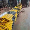 Obra de construcción protección de bordes estandarizada poste vertical barandilla pasamanos de escalera temporal protección poste vertical poste en T poste tipo Rey