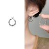 Pendientes de aro de lujo, modernos y ligeros, de alta gama, con aguja de plata 925, chapados en cobre y oro auténtico, con diseño de viento frío para mujer.