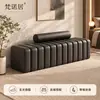 Banco largo con acolchado suave para cambiarse los zapatos, adecuado para uso doméstico en la entrada, al pie de la cama, en la zona de espera de la sala de estar y como banco de varios tamaños para la zona de descanso