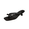 Pantuflas de Tacón Fino con Lazo de Comercio Exterior para Mujer 2026 Nuevas Chanclas de Verano Talla Grande para Uso en Exteriores Chanclas de Tacón Medio