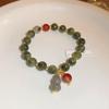 Pulsera de Perlas de Agua Dulce Retro Francesa Chapada en Oro Real Pulsera de Moda Elegante de Tendencia Pulsera Joker de Lujo Ligero Venta al por Mayor