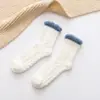 Calcetines de Coral Fleece para Mujer Postparto Sueño Otoño e Invierno de Caña Media Hogar Felpa Engrosados Calcetines de Maternidad Calcetines de Piso Felpa