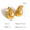Pendientes de Gota de Agua de Oro de 18 Quilates Yachan Joyería Europea y Americana Transfronteriza Pendientes de Alto Nivel Estilo Ins Venta al por Mayor Pendientes Versátiles para Mujer