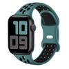 Adequado para Applewatch8Se Pulseira de Silicone Apple Bicolor Iwatch789S10 Pulseira Esportiva Fivela Borboleta